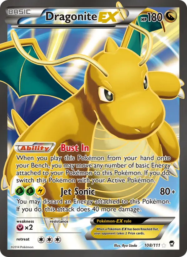 Dragonite EX 108 Furious Fists Pokesingles