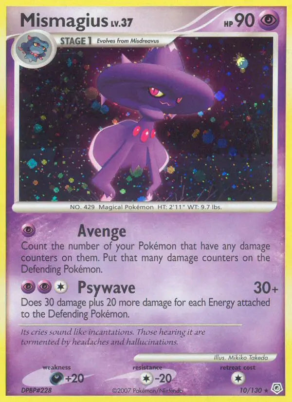 Mismagius 10 Diamond & Pearl Pokesingles
