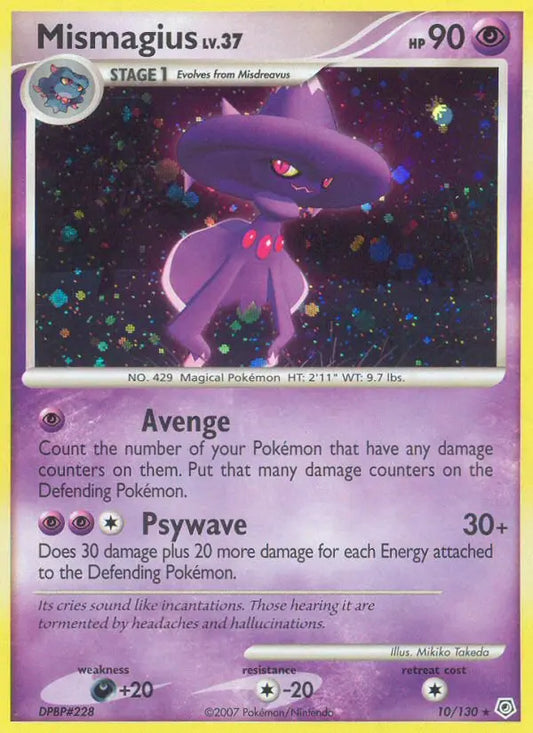 Mismagius 10 Diamond & Pearl Pokesingles