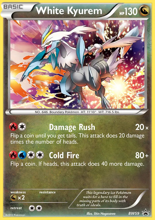 White Kyurem BW59 BW Black Star Promos Pokesingles