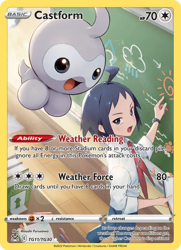 Castform TG11 Lost Origin Pokesingles
