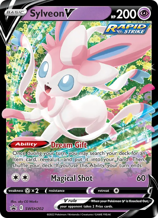 Sylveon V SWSH202 SWSH Black Star Promos Pokesingles