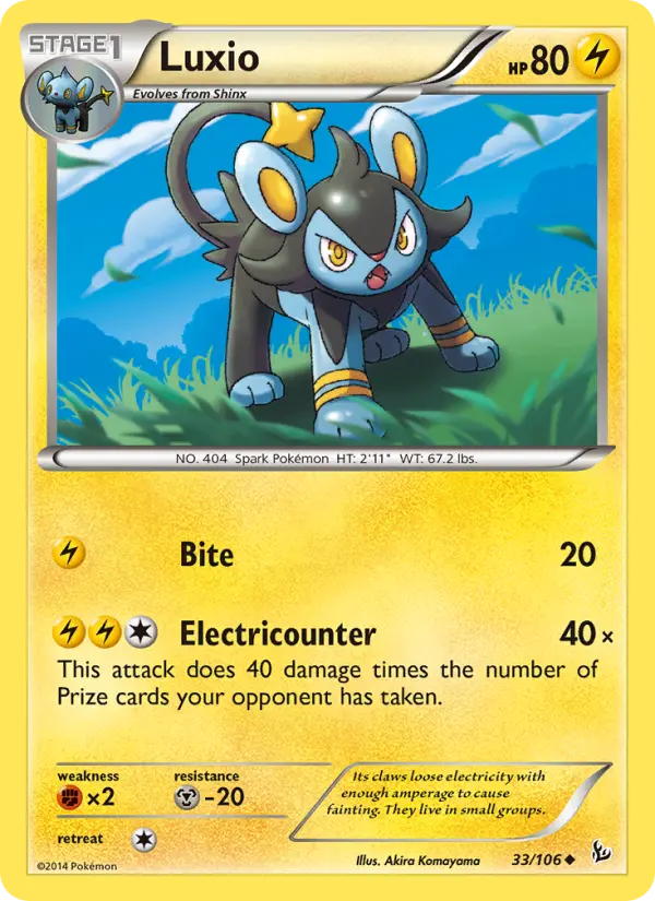 Luxio 33 Flashfire Pokesingles