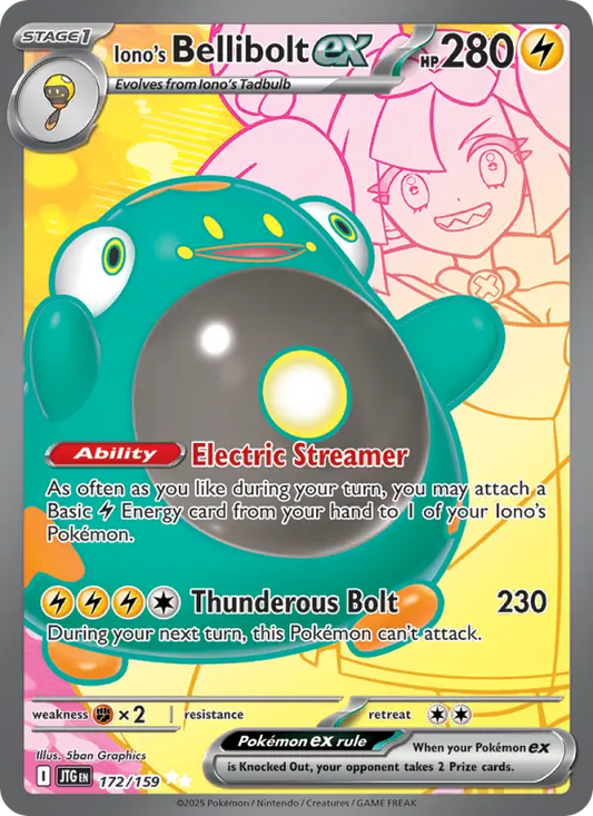 Iono's Bellibolt ex 172 Journey Together Pokesingles