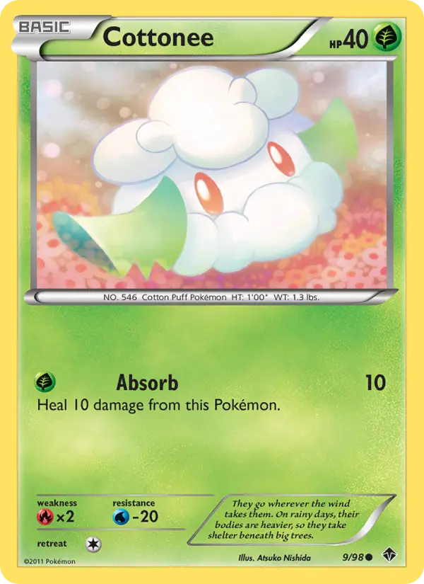 Cottonee 9 Emerging Powers Pokesingles