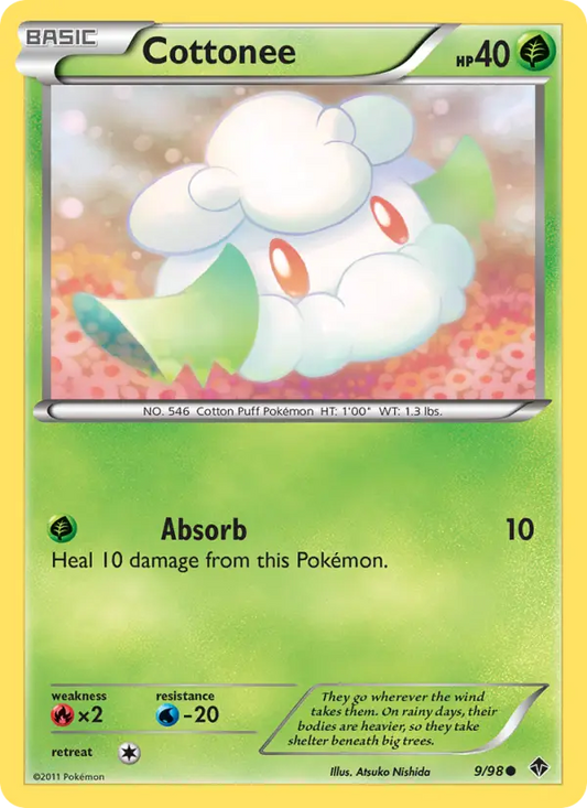 Cottonee 9 Emerging Powers Pokesingles