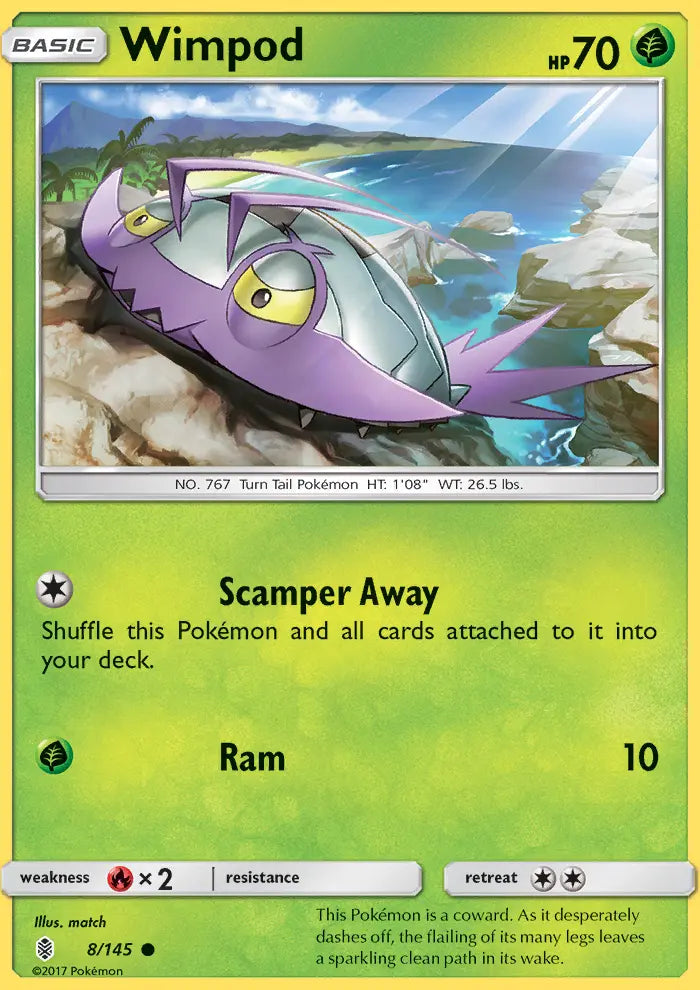 Wimpod 8 Guardians Rising Pokesingles