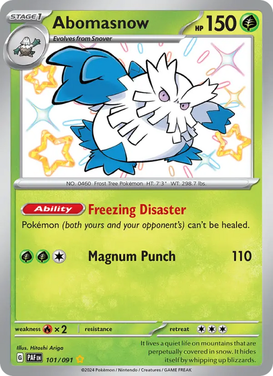 Abomasnow 101 Paldean Fates Pokesingles