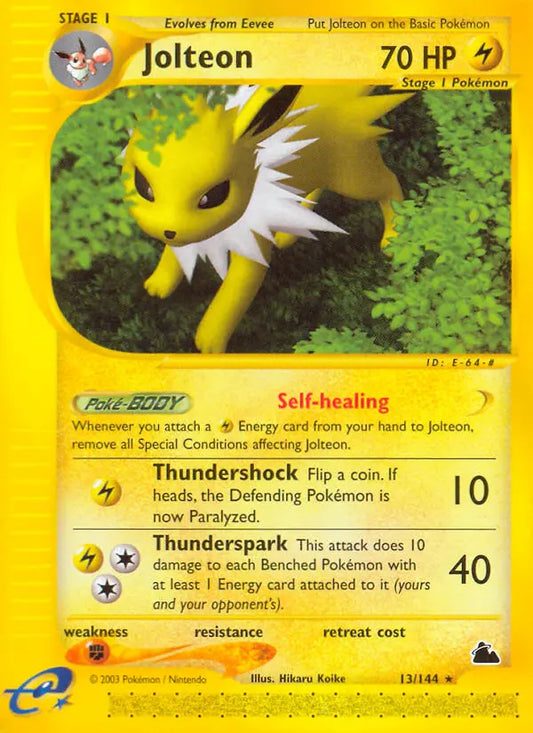 Jolteon 13 Skyridge Pokesingles