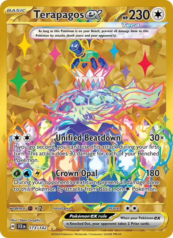 Terapagos ex 173 Stellar Crown Pokesingles