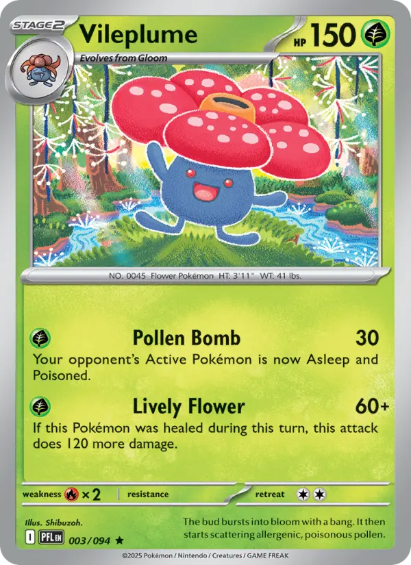 Vileplume 3 Phantasmal Flames Pokesingles