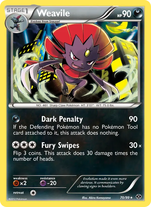 Weavile 70 Next Destinies Pokesingles