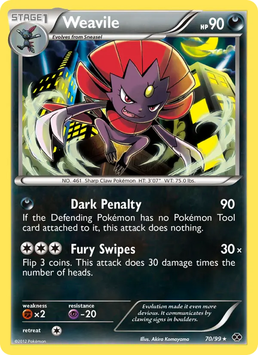 Weavile 70 Next Destinies Pokesingles