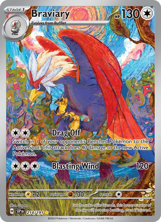 Braviary 214 Surging Sparks Pokesingles