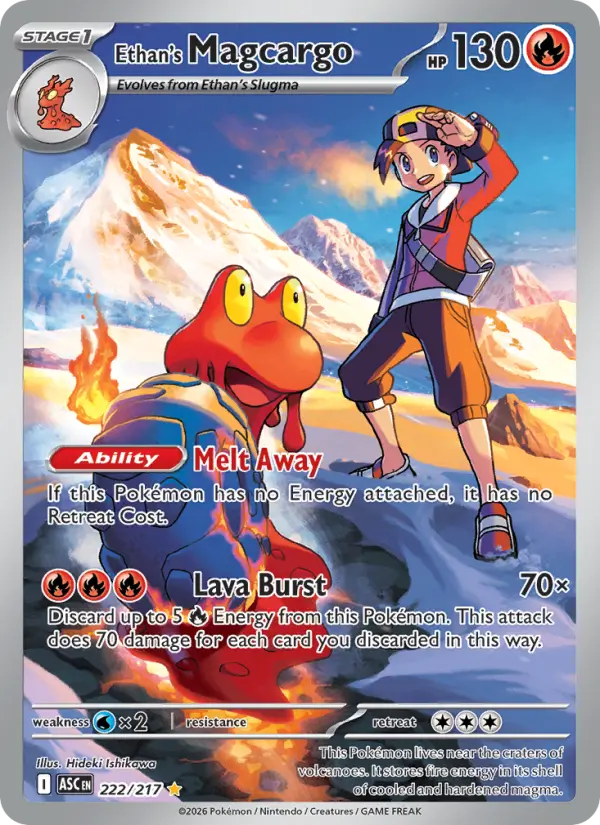 Ethan's Magcargo 222 Ascended Heroes Pokesingles