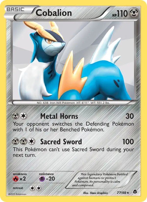 Cobalion 77 Emerging Powers Pokesingles