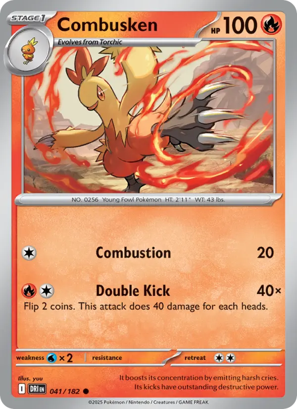 Combusken 41 Destined Rivals Pokesingles