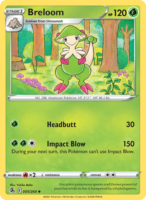Breloom 5 Fusion Strike Pokesingles