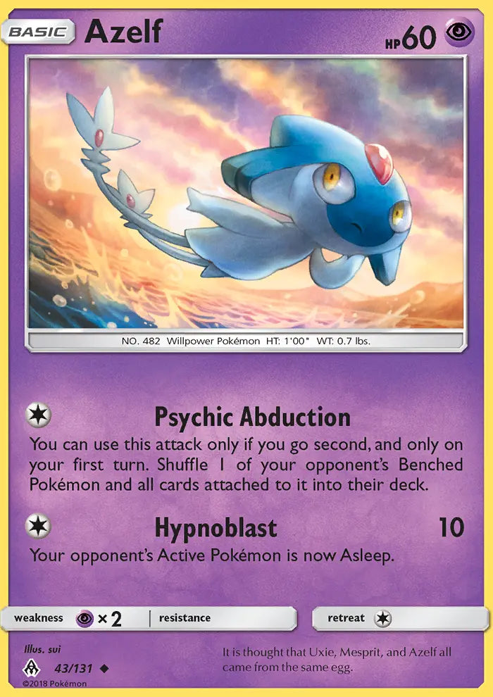 Azelf 43 Forbidden Light Pokesingles