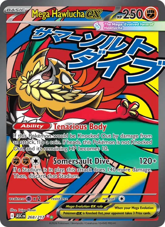 Mega Hawlucha ex 268 Ascended Heroes Pokesingles