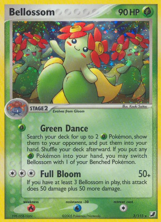 Bellossom 3 Unseen Forces Pokesingles