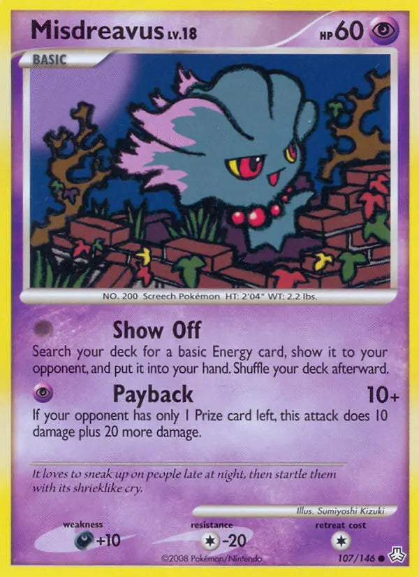 Misdreavus 107 Legends Awakened Pokesingles