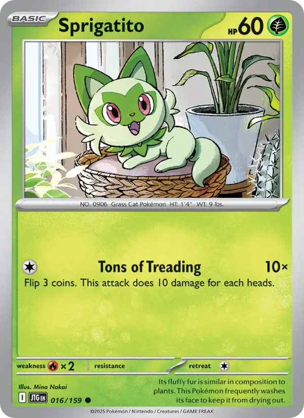 Sprigatito 16 Journey Together Pokesingles