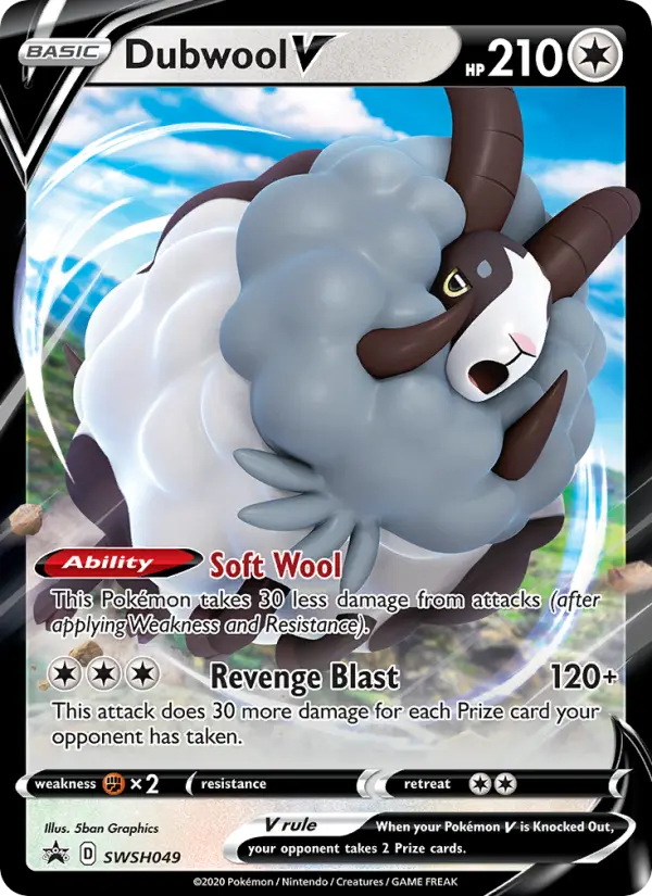 Dubwool V SWSH049 SWSH Black Star Promos Pokesingles