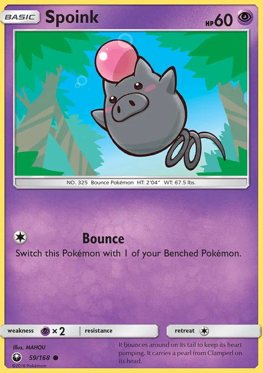 Spoink 59 Celestial Storm Pokesingles