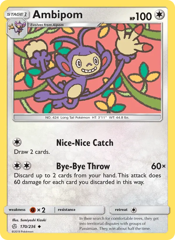 Ambipom 170 Cosmic Eclipse Pokesingles