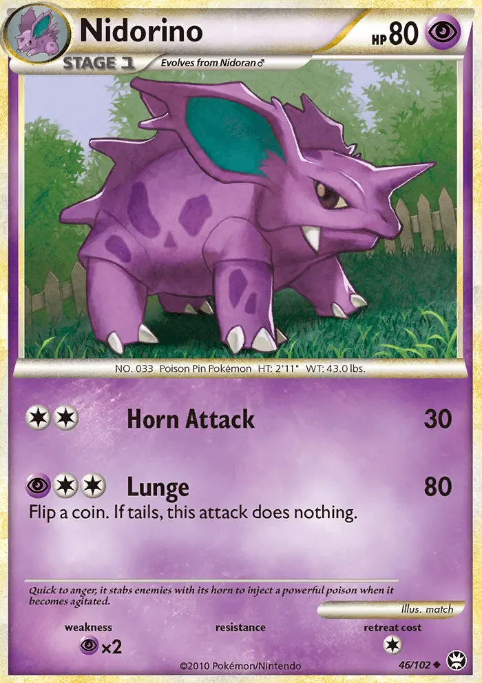Nidorino 46 Triumphant Pokesingles