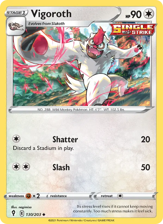 Vigoroth 130 Evolving Skies Pokesingles