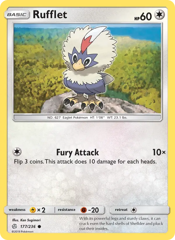 Rufflet 177 Cosmic Eclipse Pokesingles
