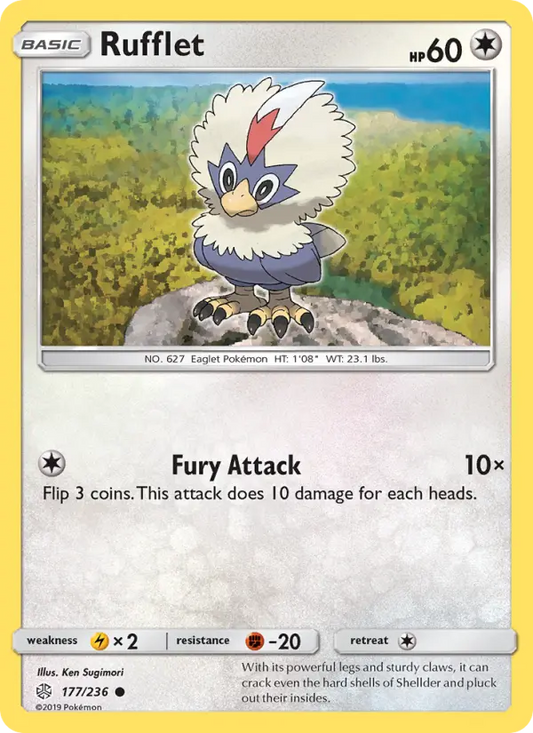Rufflet 177 Cosmic Eclipse Pokesingles