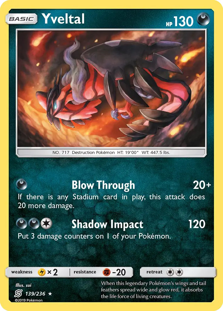 Yveltal 139 Unified Minds Pokesingles