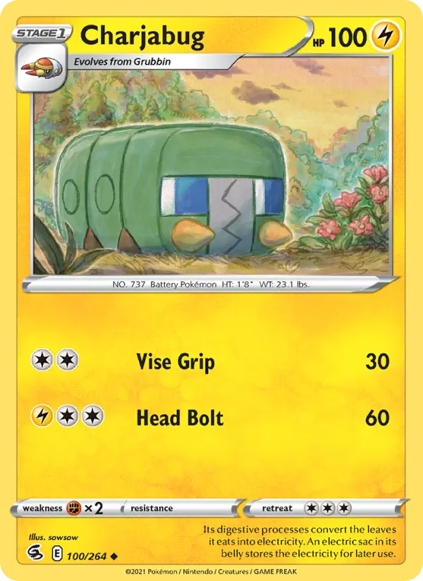 Charjabug 100 Fusion Strike Pokesingles