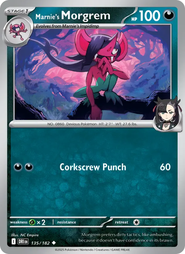 Marnie's Morgrem 135 Destined Rivals Pokesingles