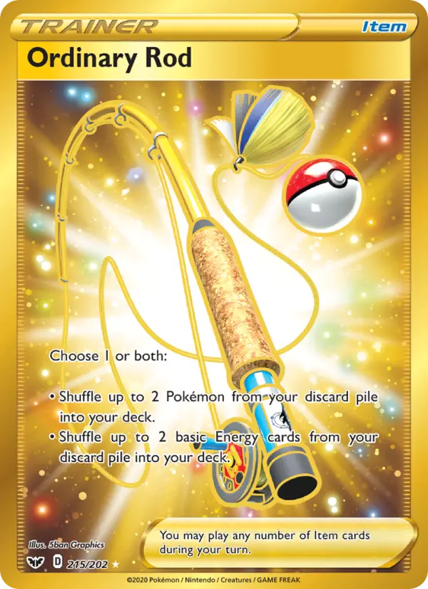 Ordinary Rod 215 Sword & Shield Pokesingles
