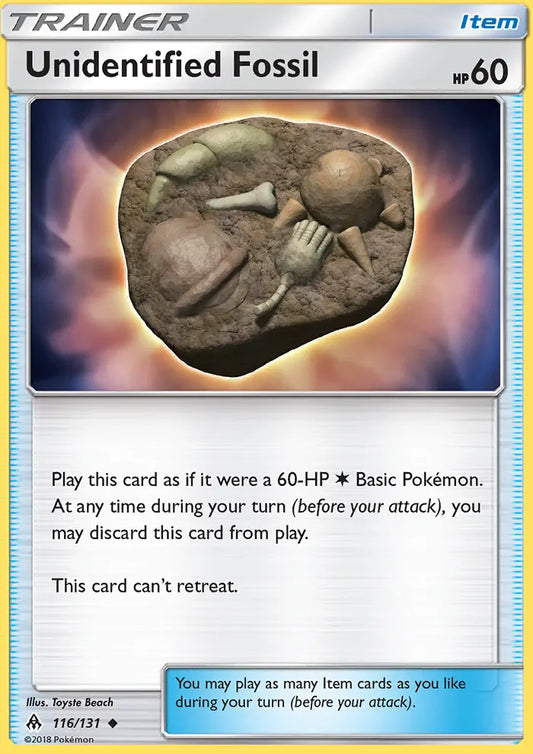 Unidentified Fossil 116 Forbidden Light Pokesingles