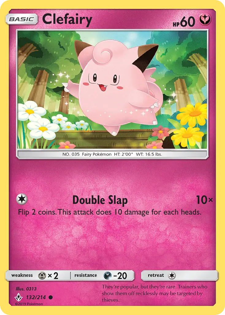 Clefairy 132 Unbroken Bonds Pokesingles