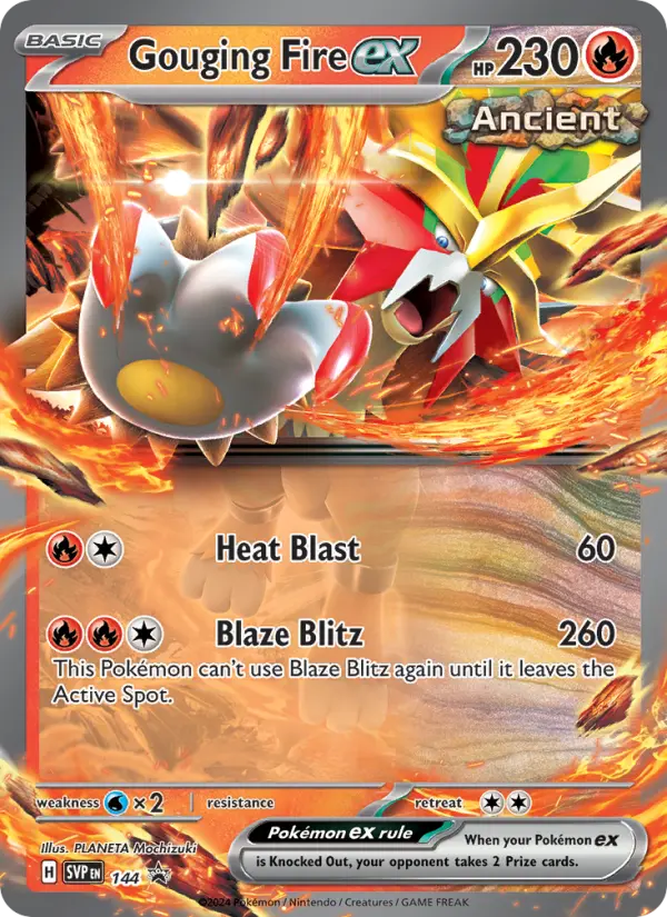 Gouging Fire ex 144 SVP Black Star Promos Pokesingles