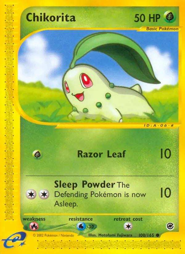 Chikorita 100 Expedition Base Set Pokesingles