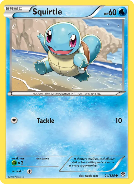 Squirtle 24 Plasma Storm Pokesingles