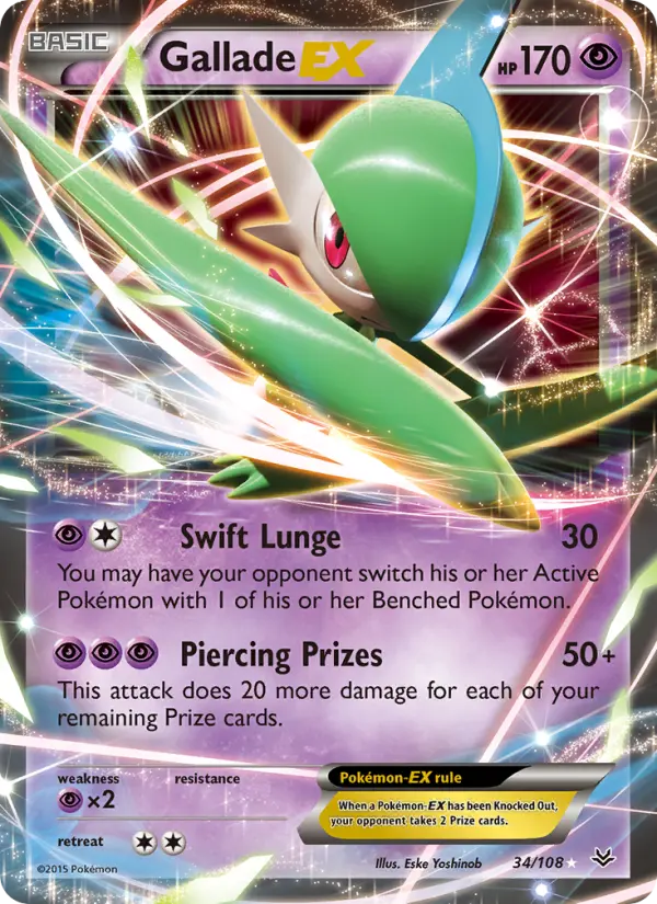 Gallade EX 34 Roaring Skies Pokesingles