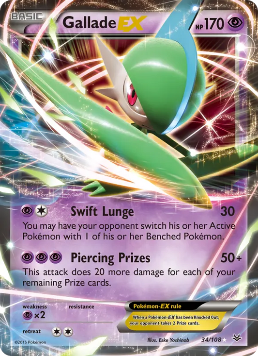 Gallade EX 34 Roaring Skies Pokesingles