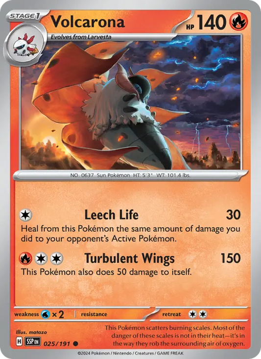 Volcarona 25 Surging Sparks Pokesingles