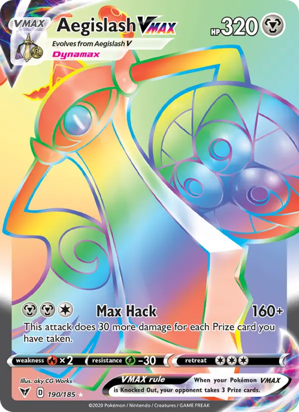 Aegislash VMAX 190 Vivid Voltage Pokesingles