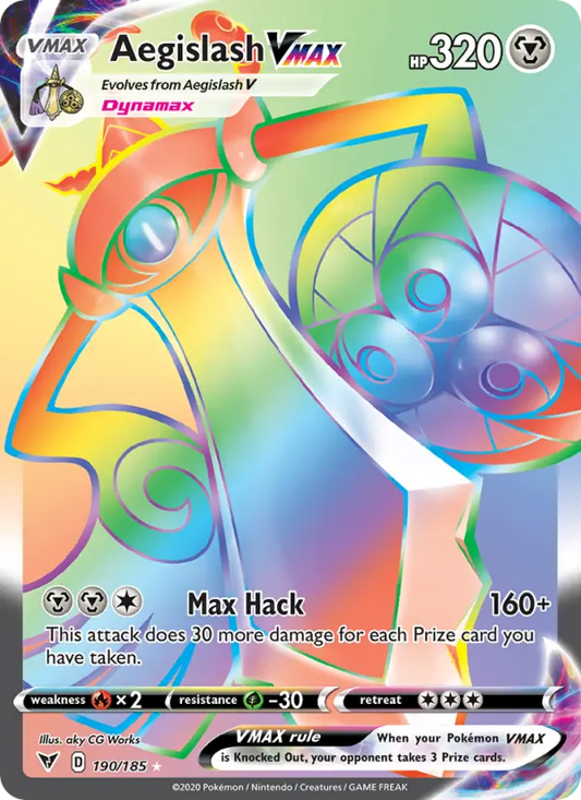 Aegislash VMAX 190 Vivid Voltage Pokesingles