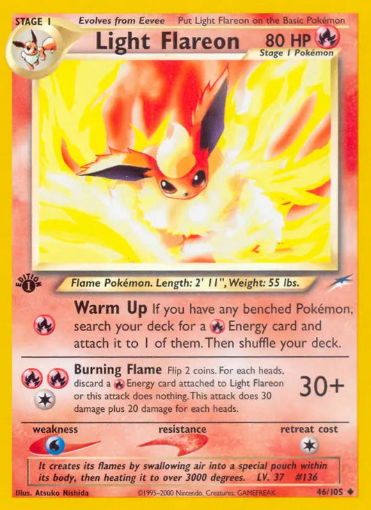 Light Flareon 46 Neo Destiny Pokesingles