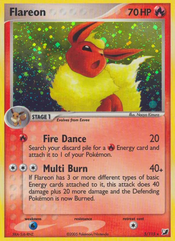 Flareon 5 Unseen Forces Pokesingles